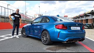 BMW M2 Competition Tyre testing at Brand Hatch  Goodyear Eagle F1 SuperSport [upl. by Aidas]