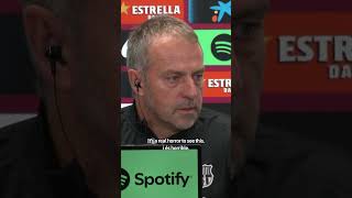 🎙️ Hansi Flick on the disaster in Valencia fcbarcelona shorts [upl. by Holmann980]