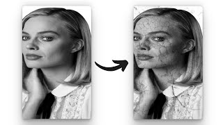 Cracked Skin Portrait in Html amp CSS [upl. by Holms668]