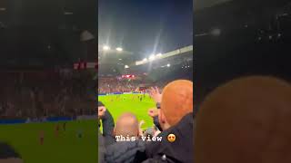 This view 🤩 liverpool lfc liverpoolfc football salah mosalah [upl. by Wenoa62]