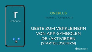 Geste zum Verkleinern von AppSymbolen Startbildschirm  OnePlus Android 12  OxygenOS 12 [upl. by Hillery357]