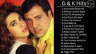 Govinda amp Karishma Kapoor 💞 90s Block Buster Romantic💖 Hit Songs Collection 💘 Govinda Hit Songs [upl. by Neukam]