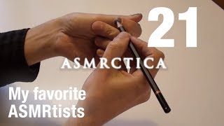 My favorite ASMR Artists Ramble  Soft Spoken Hand movements Graphite pencil on nails [upl. by Phedra]