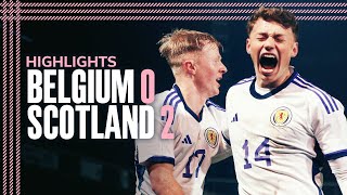 Belgium 02 Scotland  EURO Under21 Qualifying Highlights  Scotland National Team [upl. by Eelir]