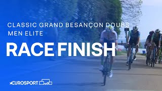 EXCITING FINISH 💥  Classic Grand Besançon Doubs 2024 Race Finish  Eurosport Cycling [upl. by Kotta]