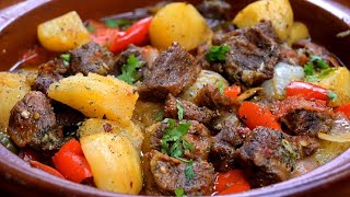 طبخ اللحم بهذه الطريقة السهلة يجعلها من ألذ الوصفات 😋 Cooking meat that tastes amazing [upl. by Aderb]