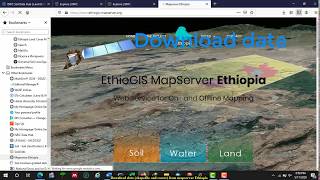 Download data shapefile and raster from mapserver Ethiopia [upl. by Martino469]