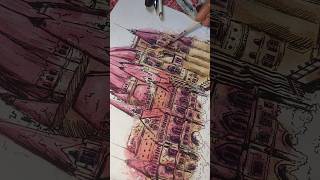 Draw something different part2drawing art watercolor [upl. by Anaoy]