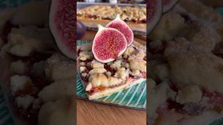 FeigenPuddingschnitten mit Butterstreusel crumble thermomix baking cake [upl. by Anaes]