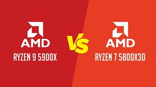 AMD Ryzen 9 5900X vs AMD Ryzen 7 5800X3D  Apps and games benchmark [upl. by Rhiamon185]