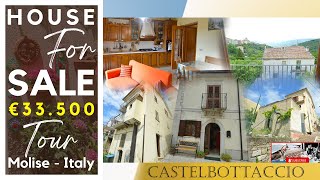 Inexpensive stone house with panoramic view  Molise Italy Property for sale Virtual Tour Italian [upl. by Aiym874]