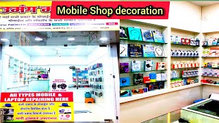 ♥️Mobile Shop Decoration ♥️ mobileshop decoration ideas youtubeshorts shorts short [upl. by Llewkcor687]