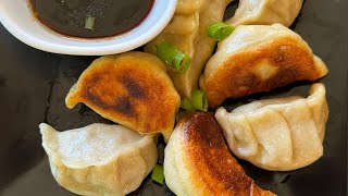 Pan Fried Dumplings  Dough Filling and Dipping Sauce from Scratch [upl. by Bianka665]