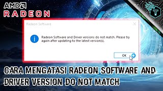 Fix Error AMD Radeon Software and Driver versions do not match [upl. by Niklaus]