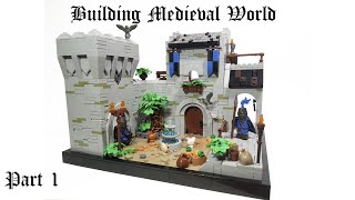 LEGO Castle MOC quotRühiger Örtquot  Building Medieval World series Part 1 EdgeofBricks [upl. by Nedak]