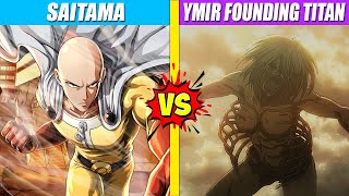 Saitama vs Ymir Founding Titan  SPORE [upl. by Enyala45]