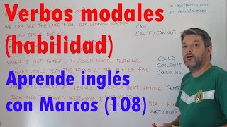 Verbos modales habilidad Aprende inglés con Marcos 108 [upl. by Lemhaj771]