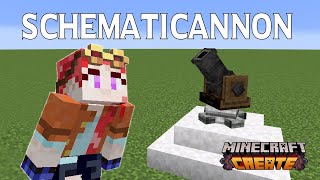 Minecraft Create Mod Beginners Guide to the Schematicannon Schematic Cannon [upl. by Catton]