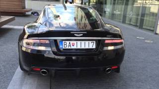 BRUTAL LOUD Aston Martin DBS start ups  accelerations [upl. by Annoid]