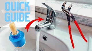 How To Replace A Single Lever Mixer Tap Cartridge in 3 Minutes [upl. by Ymas]