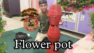 Unboxing flower pot 325 rs 6 pieces plastic pot MR Hakim [upl. by Nye]