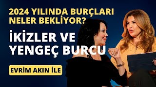 İKİZLER VE YENGEÇ BURCU İÇİN 2024 NASIL GEÇECEK  Yükselenler nelere dikkat etmeli [upl. by Shenan591]