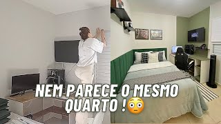 TRANSFORMAÇÃO DE QUARTO EM UM DIA SEM GASTAR MUITO ANTES E DEPOIS MAIS LINDO [upl. by Clovis]