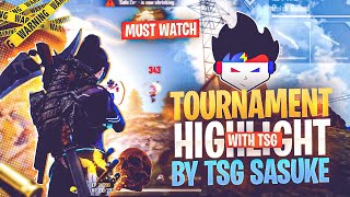 TOURNAMENT HIGHLIGHTS BY TSG SASUKE🥵  BEST SNIPER❤️‍🔥❤️  DOMINATION AT ITS BEST BY TSG ARMY💓 [upl. by Theadora]