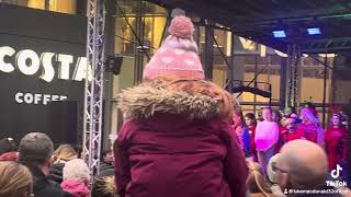 Bury music servies performing silent night at bury Christmas light switch on [upl. by Firahs]