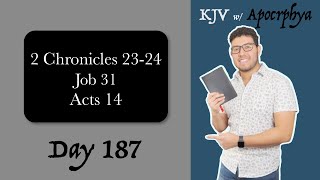 Day 187  Bible in One Year KJV 2022 [upl. by Toile]