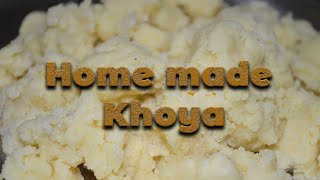 How to make Khoya  Unsweetened Khoa  Instant Khova  Homemade Mawa  Kova [upl. by Elsie]