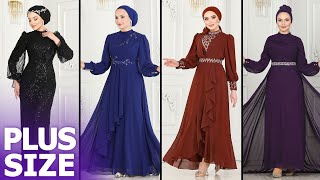 ModaSelvim Büyük Beden Abiye  Tesettür Abiyeler 2024  Plus Size Evening Dresses [upl. by Geldens94]