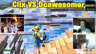 Clix VS Dcawesomer 3v3 TOXIC Fights w Veno MrSavage wtj vet and Okis [upl. by Zitah]