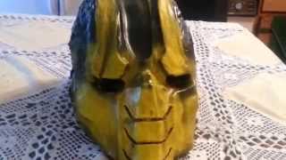 Cyrax legacy mask in the making test paint not pepakura [upl. by Ev634]