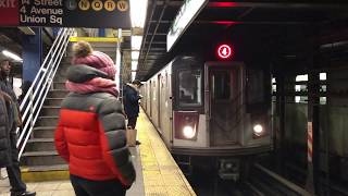 NYC Subway ⁴ᴷ  R142A 4 Train at Union Square [upl. by Matthew]