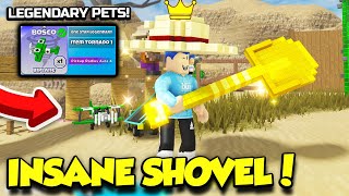 I Got LEGENDARY PETS And An INSANE SHOVEL In Shovel Simulator And Became OP Roblox [upl. by Willdon]