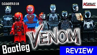 Lego Venom Pack Koruit Bootleg KT1010 Review 4K [upl. by Asabi53]