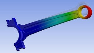 Analysis of Connecting Rod ANSYS [upl. by Seppala]