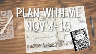 Week 45 Compostion notebook as a planner [upl. by Telimay738]