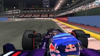 F1 Grand Prix de Singapour 22092013  Vettel Marina Bay  Tour de reconnaissance Hot Lap [upl. by Macgregor]