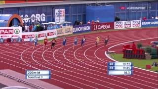 200m Mens Semifinal 3  European Athletics Championships 2016 [upl. by Kevan]