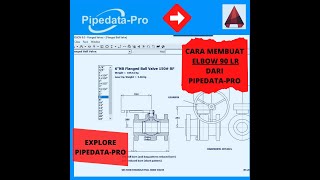 cara membuat elbow 90 di autocad II Refer to Pipe Data Pro Version 80 [upl. by Karita]