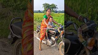 Yamaha rx100 barefoot Kickstart bikeriding subhashnupurvlog short [upl. by Telfer]