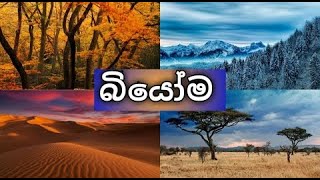 Advanced Level Geography Lesson  බියෝම  Biome  2023 [upl. by Cressy482]