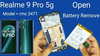 Realme 9 Pro 5g disassembly  Battery Remove  Back Panel Remove [upl. by Ednyl]