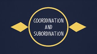 Coordination And Subordination englishgrammar [upl. by Enyt304]