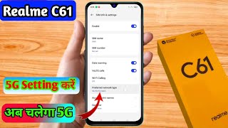 realme c61 me 5g internet kaise chalaye realme c61 5g network settings [upl. by Ranip]