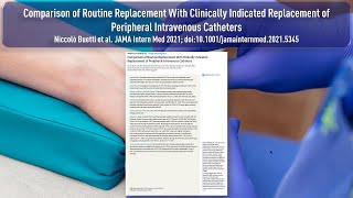 Vergleich des regelmäßigen Wechsels mit dem klinisch indizierten Wechsel peripherer Venenzugänge [upl. by Cordova]