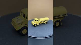 Oxford die cast ready made HQ Corps RASC Bedford OY 3 Ton Water Tanker 176 scale 76BD007 [upl. by Tildie222]