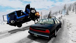 Rollover and Car Crashes 08🔥BeamNG drive [upl. by Edita]